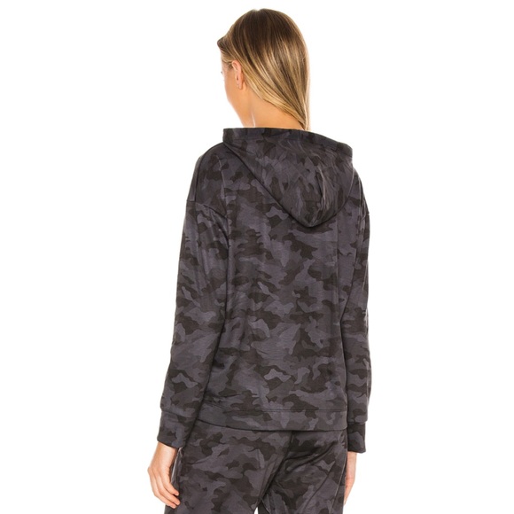 REVOLVE Divine Hoodie in Black & Grey Camo - Picture 2 of 7